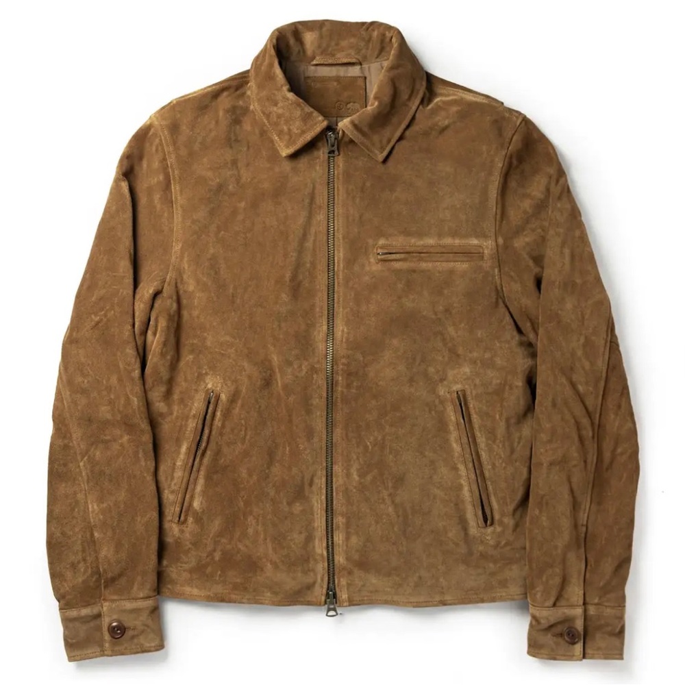 The Wyatt Jacket in Cognac Suede